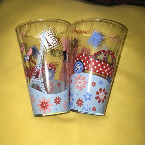 italy Dining Italian Tall Glass Vessels From Paris Set Of 2 Poshmark